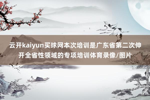 云开kaiyun买球网本次培训是广东省第二次伸开全省性领域的专项培训体育录像/图片